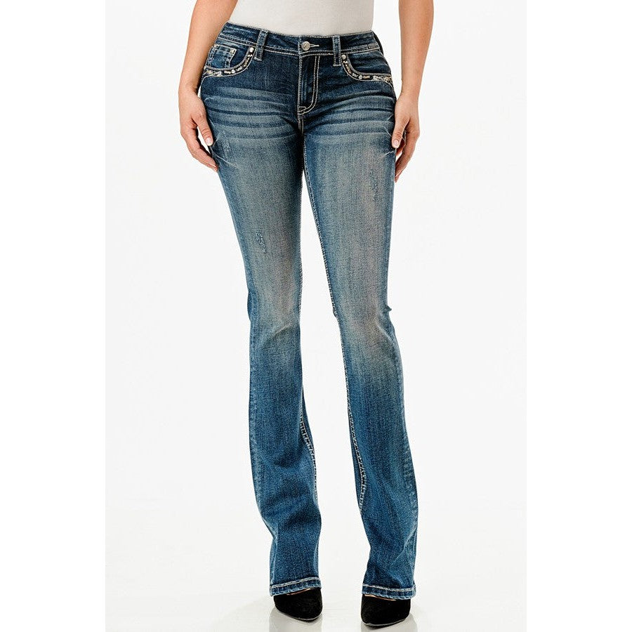 Grace in LA Women's Jeans -  Steer Head