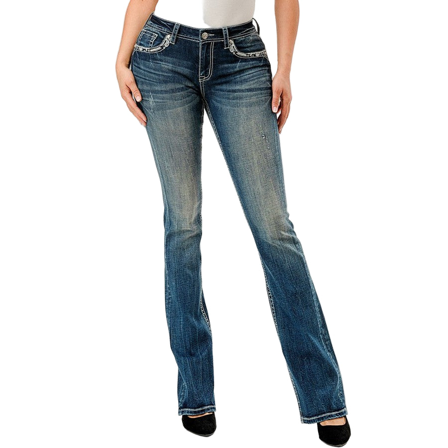Grace in LA Women's Jeans - Horse Shoe