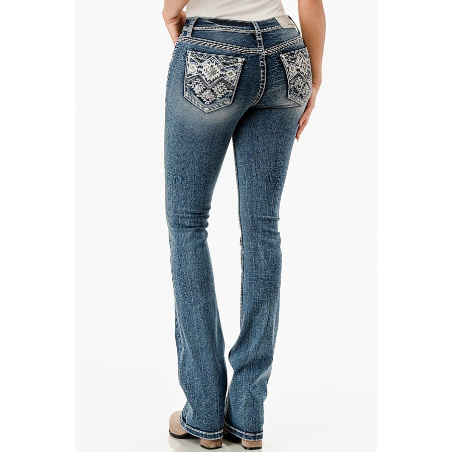 Grace in LA Women's Jeans - Aztec Modify