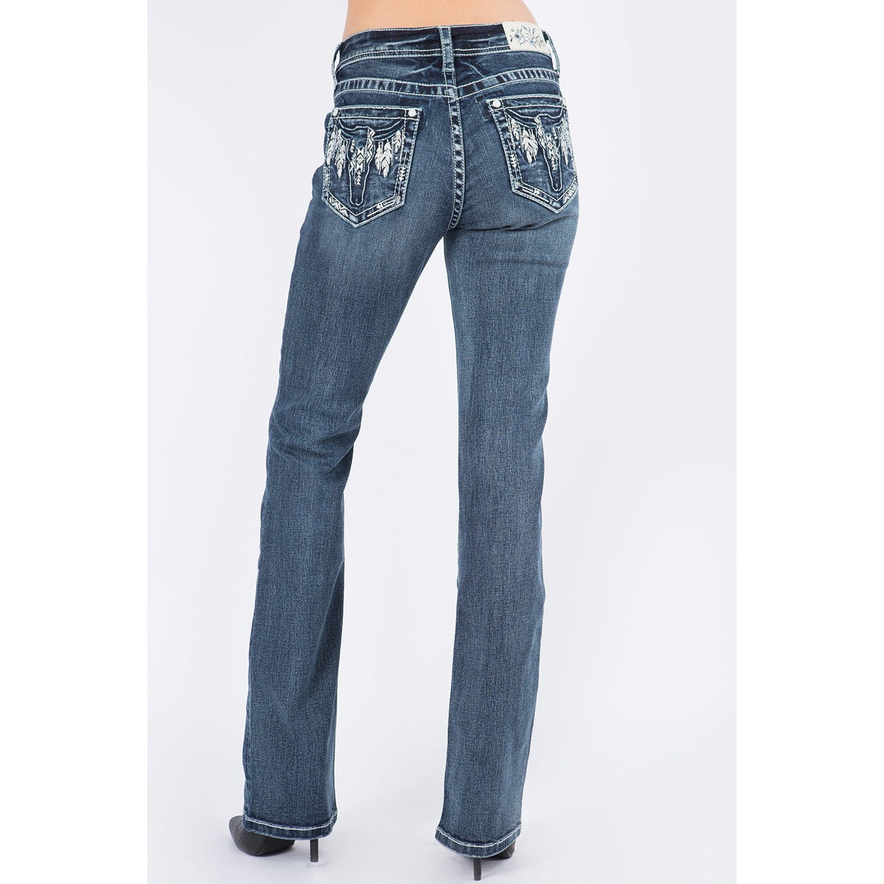 Grace in LA Women's Jeans - Cowhead Silver