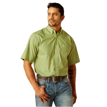 Ariat Men's Toby Classic Fit Short Sleeve Shirt - Green