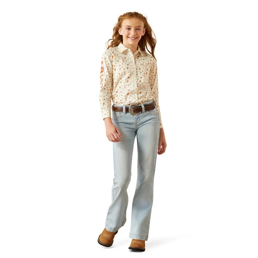 Ariat Girls Zoe Trouser Jean- Fawn
