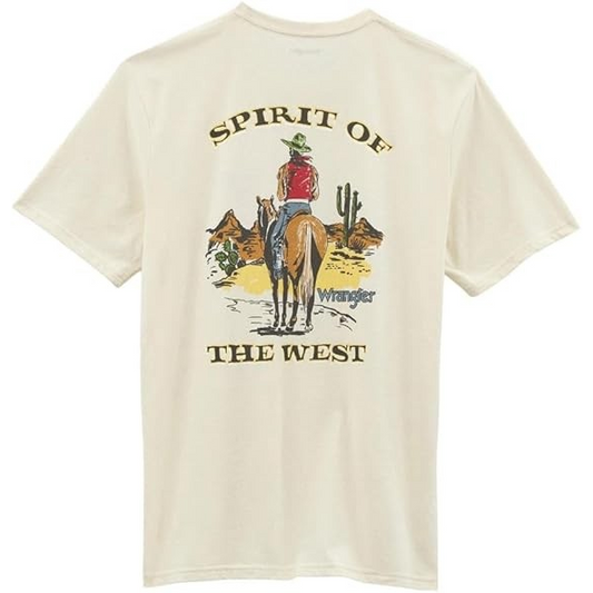 Wrangler Men's Short Sleeve One Pocket Tee Shirt - Whisper White