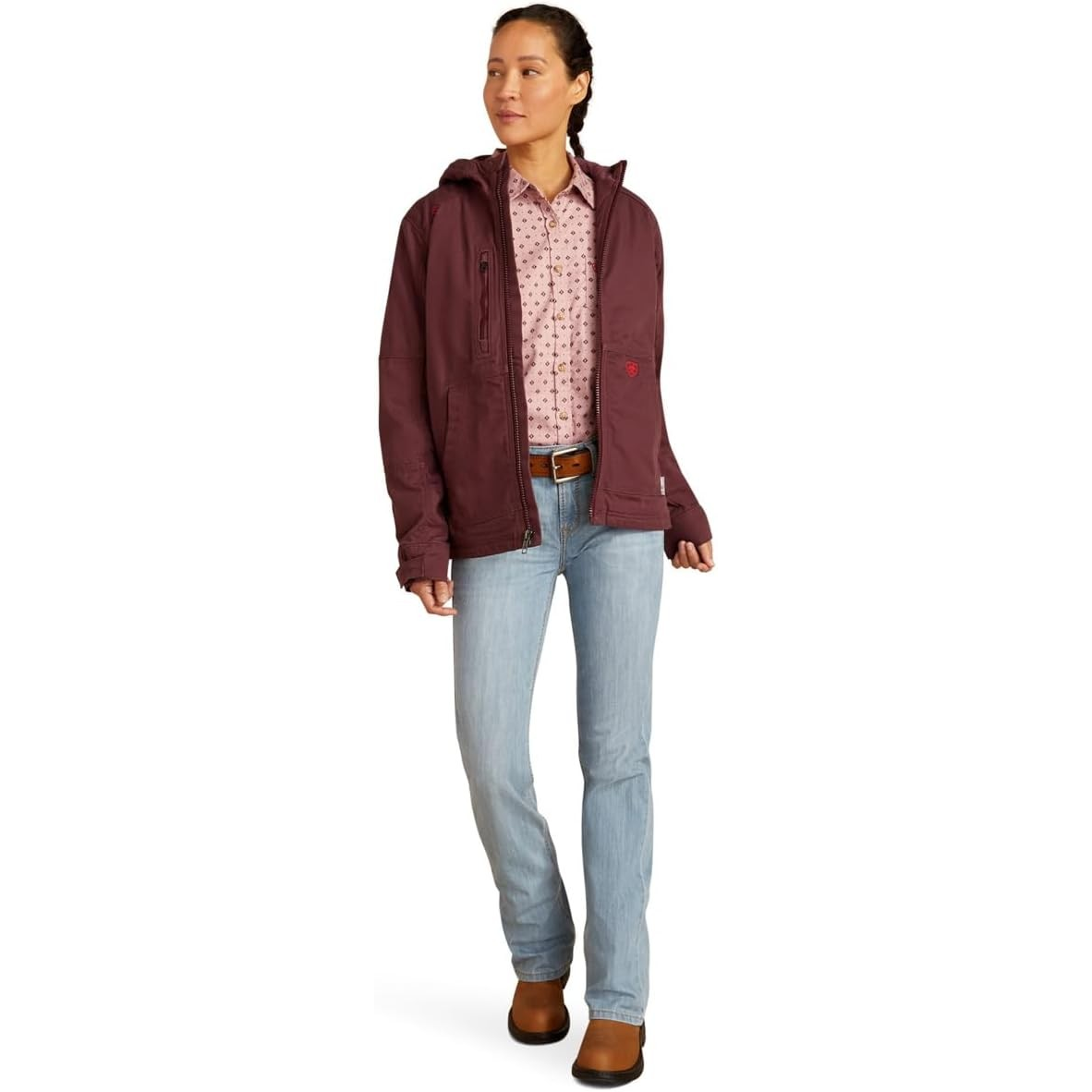 Ariat Women's FR DuraLight Cordura Canvas Jacket - Catawba Grape