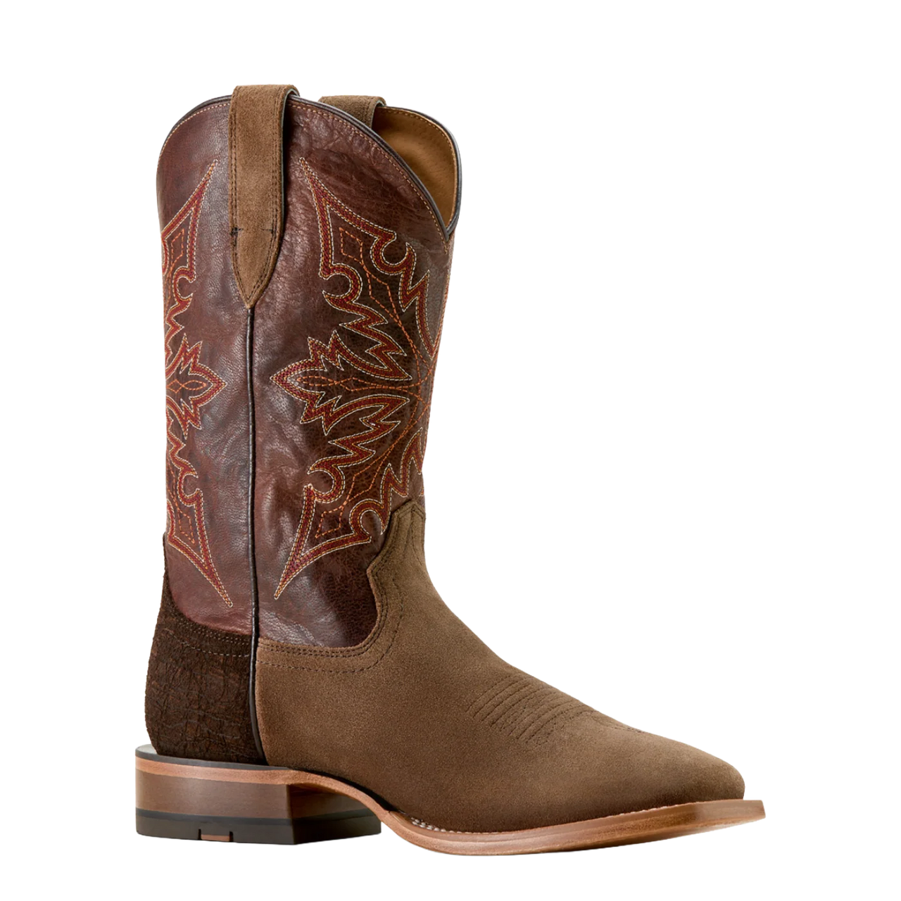 Ariat Men's Circuit Gritty Suede Cowboy Boot- Ranch Brown