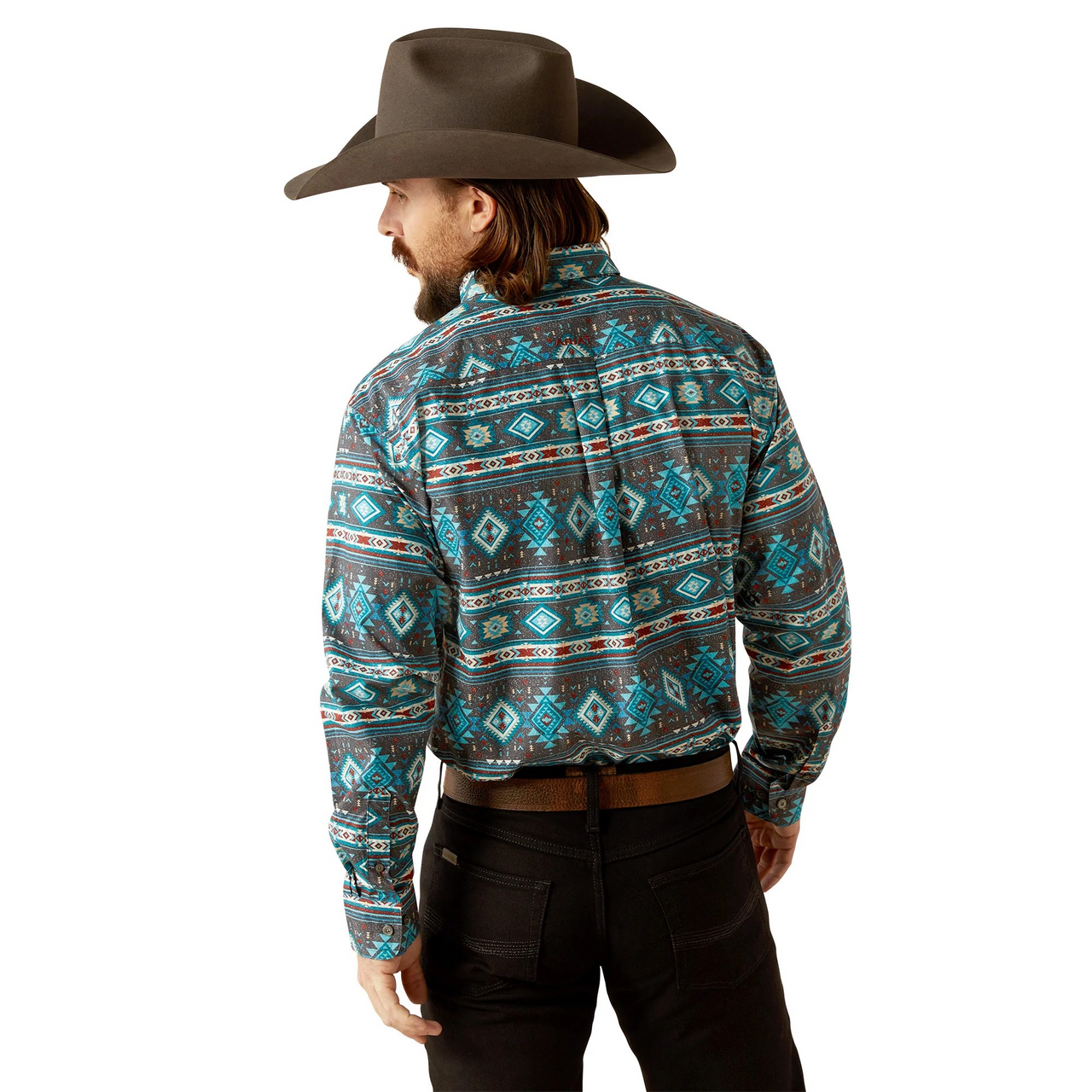 Ariat Men's Prestcot Classic Fit Long Sleeve Shirt - Teal