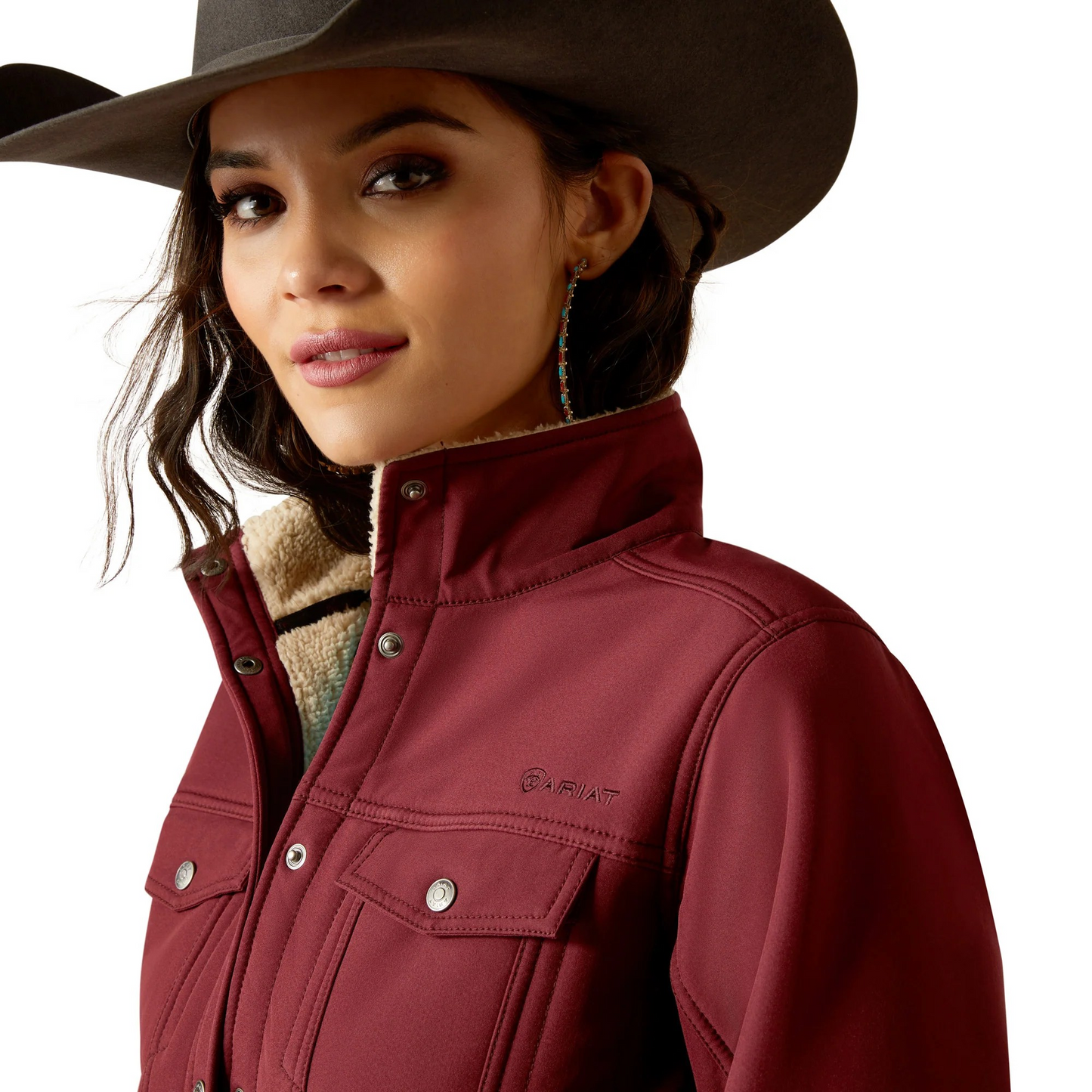 Ariat Women's Berber Back Softshell Jacket - Tawny Port