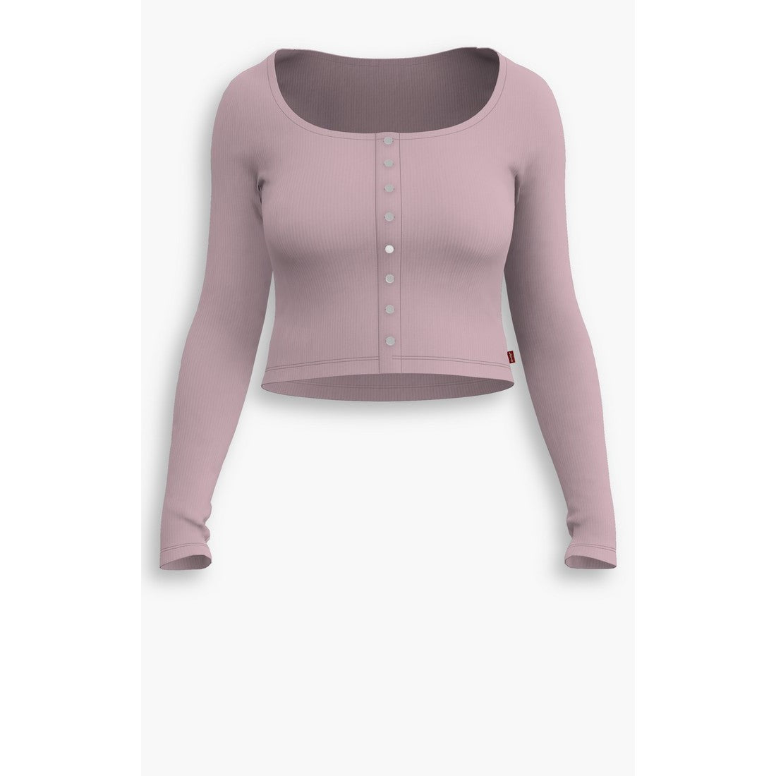 Levi Women's Long Sleeve Britt Snap Front Top - Keepsake Lilac