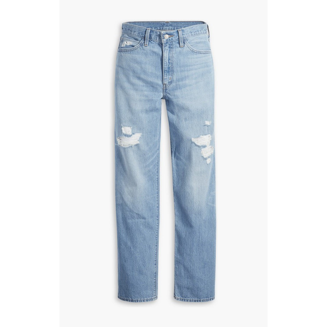 Levi Women's Low Pro Mid Rise Relaxed Straight Jeans - Energy Vortex (Light Wash)