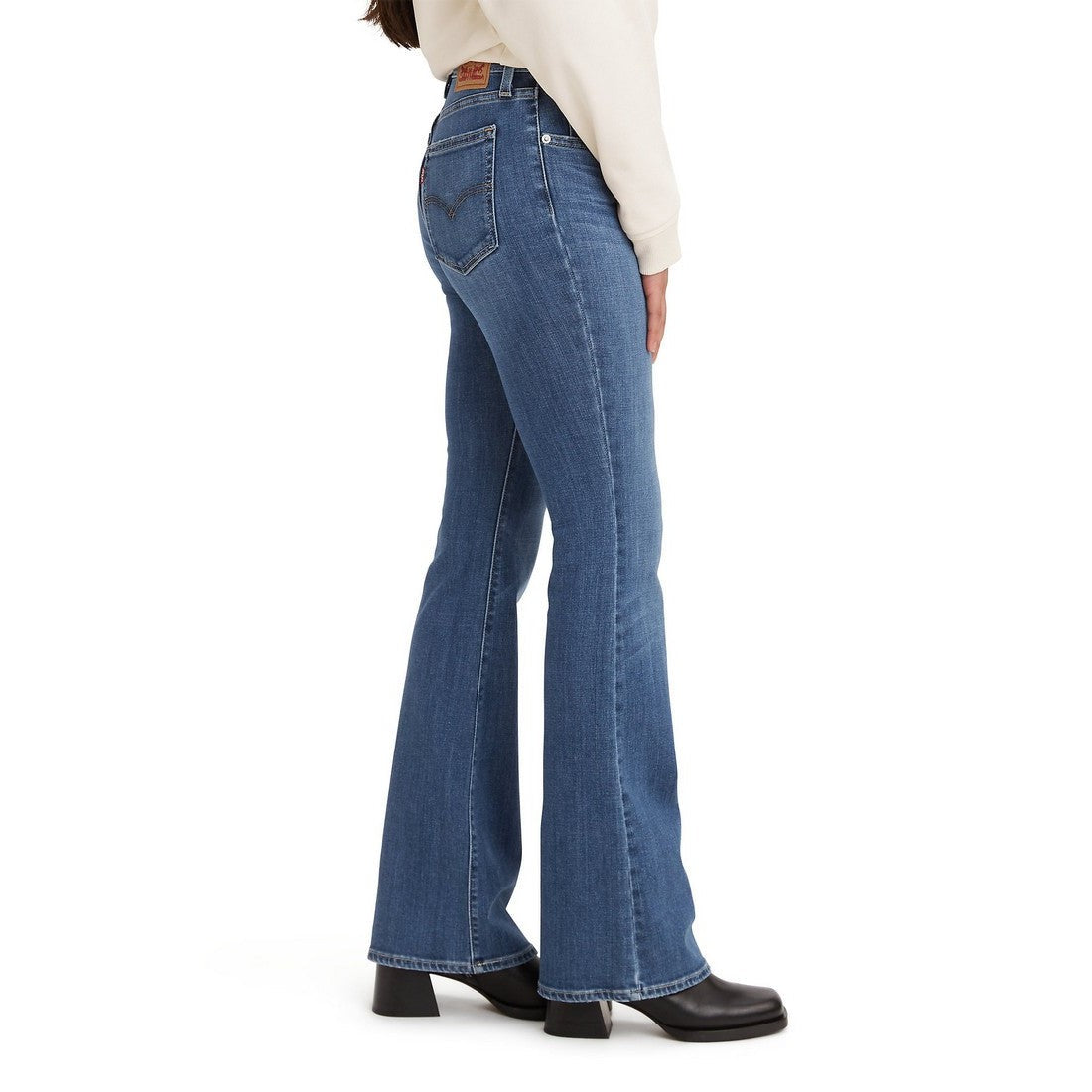 Levi Women's 726 High Rise Flare Jeans - Take A Walk (Medium Wash)