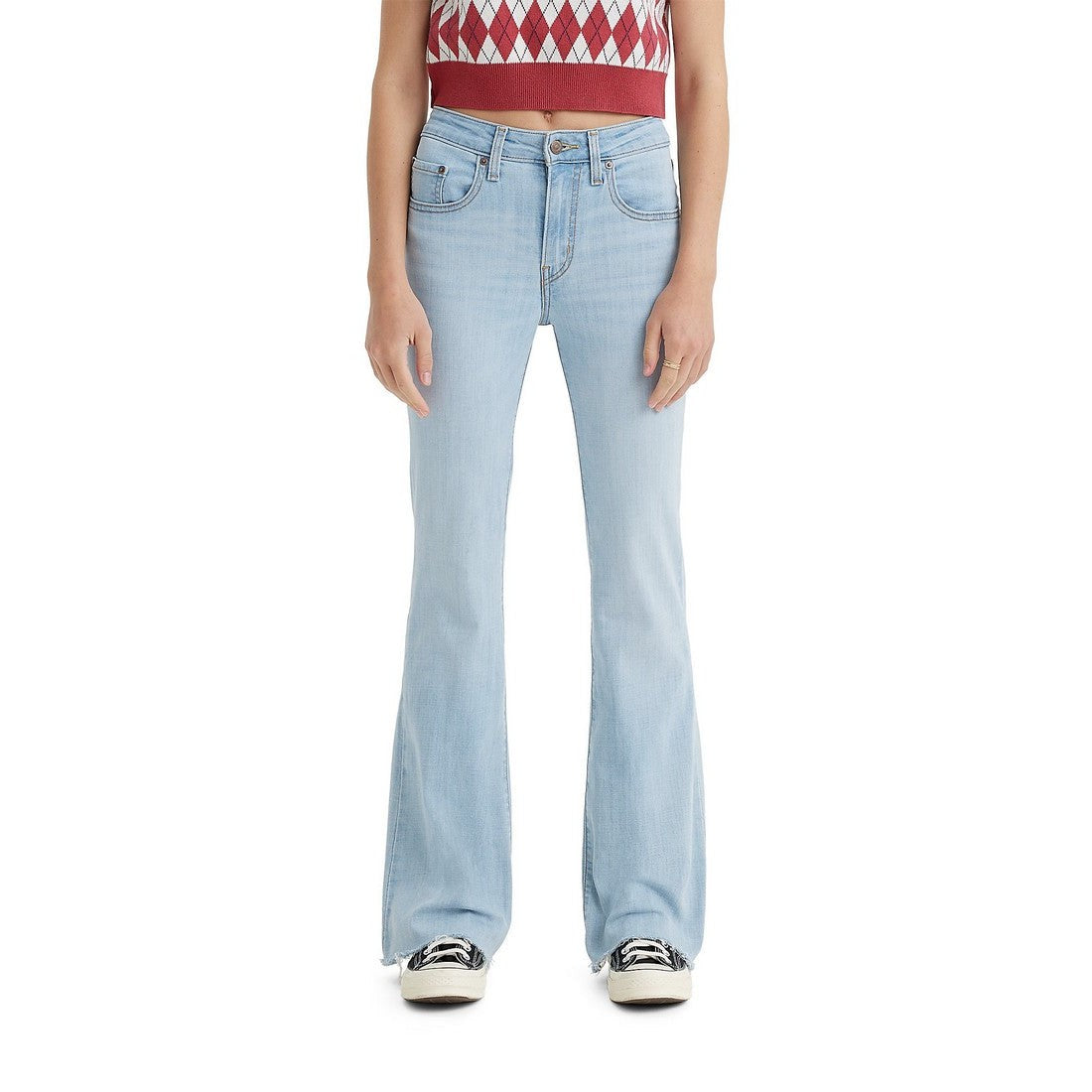 Levi Women's 726 High Rise Flare Jeans - Prime Location (Light Wash)