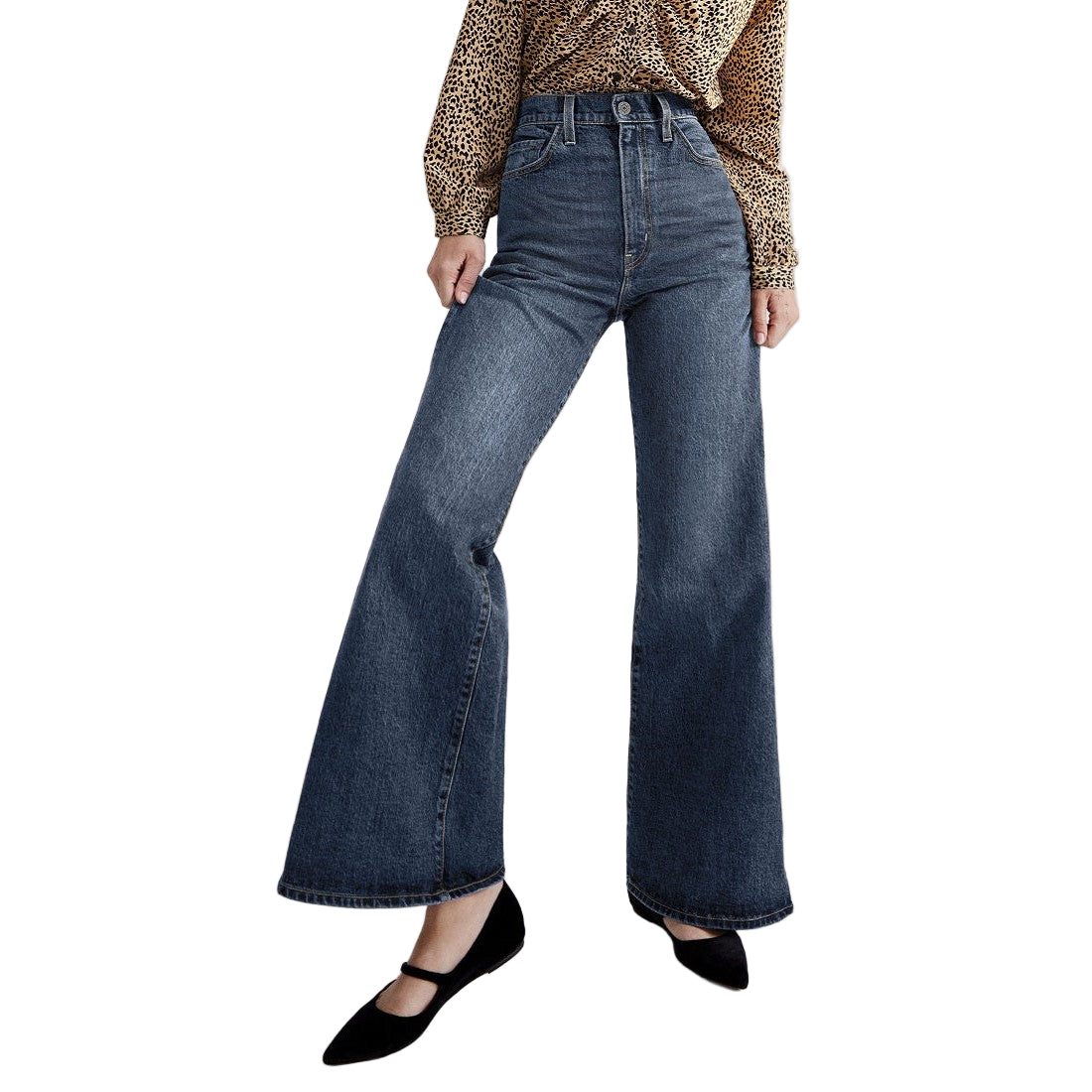 Levi Women's Ribcage Bell Bottom Jeans - A New York Moment (Dark Wash)