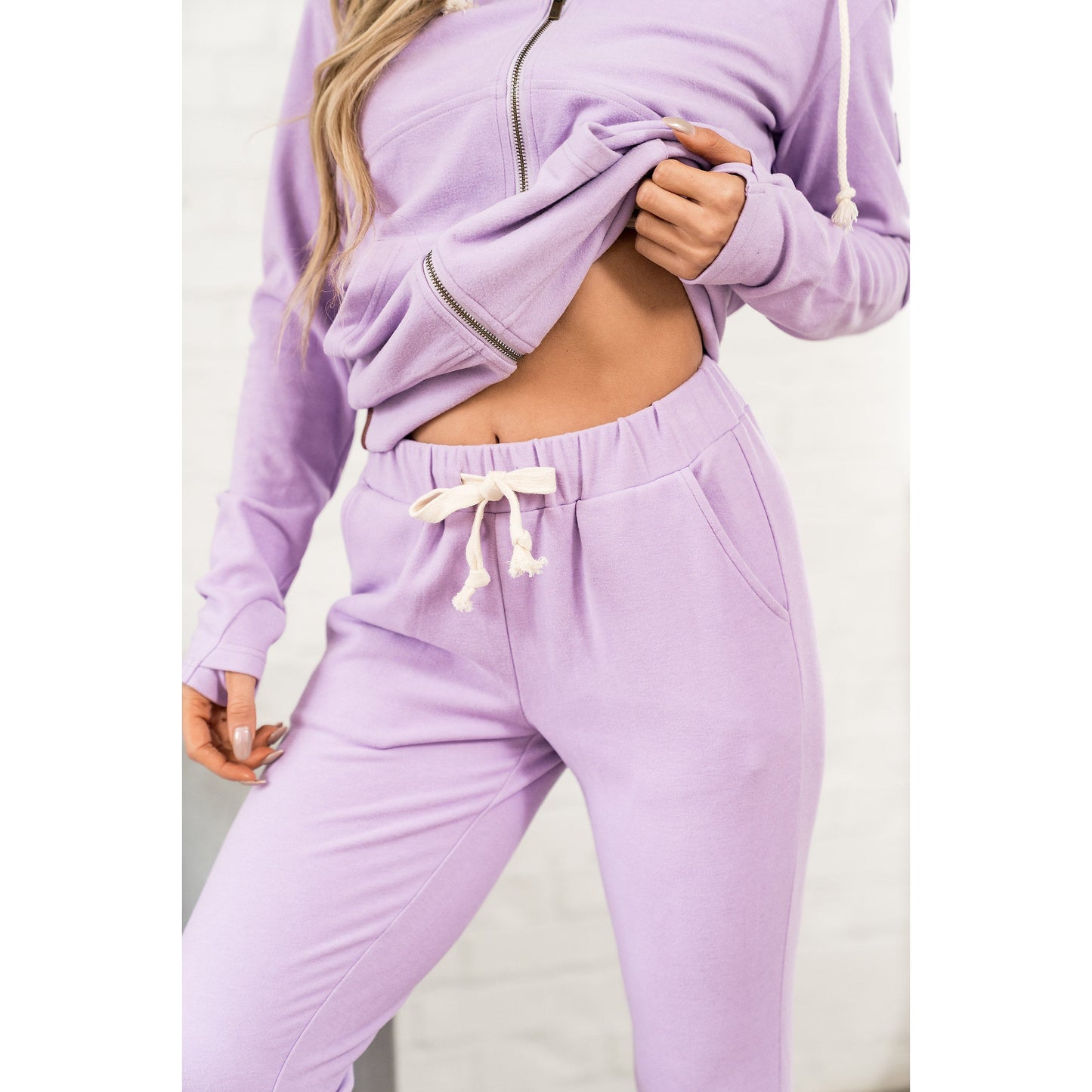 Ampersand Women's Performance Fleece Jogger - Pink Tulip