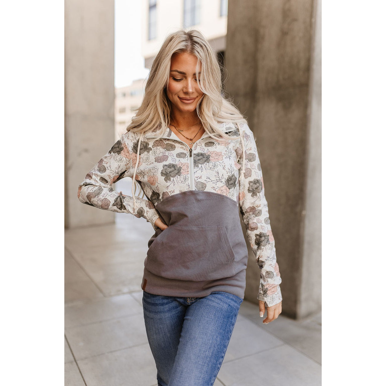 Ampersand Women's Halfzip Sweatshirt - No Matter What