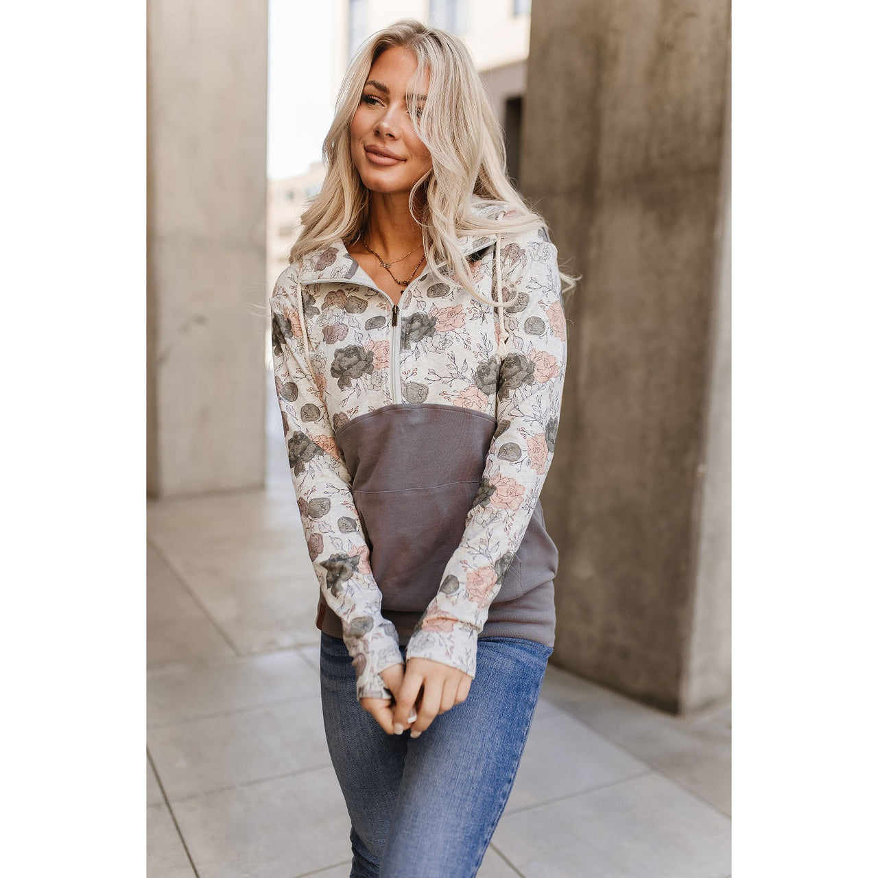 Ampersand Women's Halfzip Sweatshirt - No Matter What