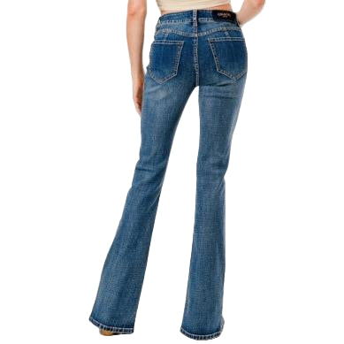 Grace in LA Women's Basic Jean - Medium Blue