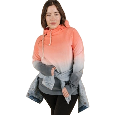 Ampersand Women's Double Hood Sweatshirt  Chasing Sunset