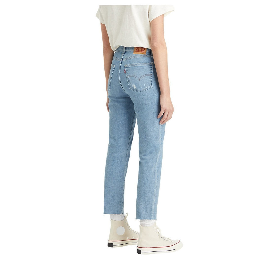 Levi's high rise straight sales crop