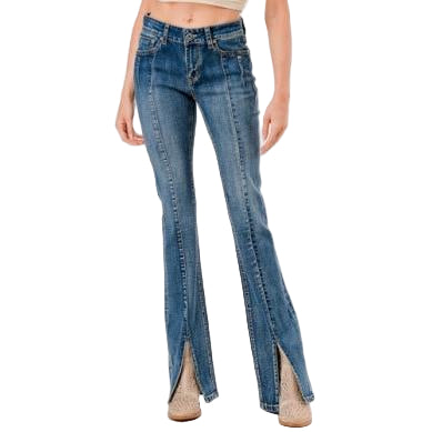 Grace in LA Women's Basic Jean - Medium Blue