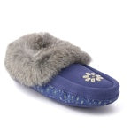 Manitobah Women's Tipi Suede Moccasin Slipper
