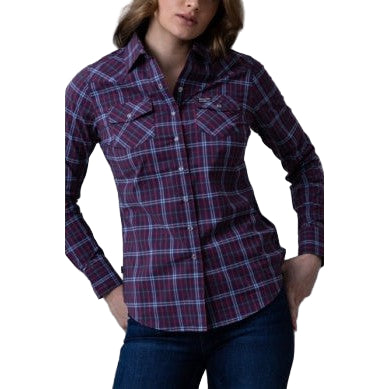 Kimes Women's Lucas Plaid Long Sleeve Shirt - Multiple Colours