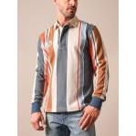 Kimes Mens ZT Wyatt Long Sleeve Polo Shirt - Dark Blue