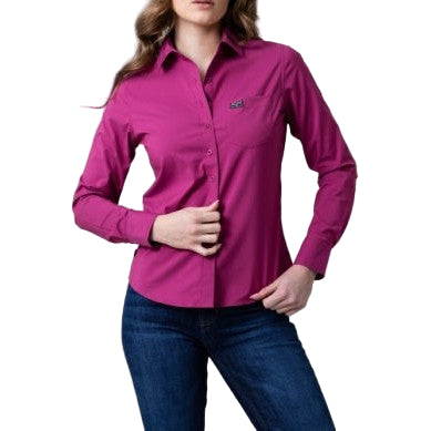 Kimes Ladies Linville Long Sleeve Solid Dress Shirt - Multiple Colours