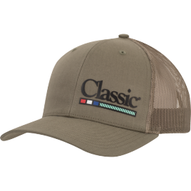 Classic Equine Trucker Ball Cap Small Logo-Loden