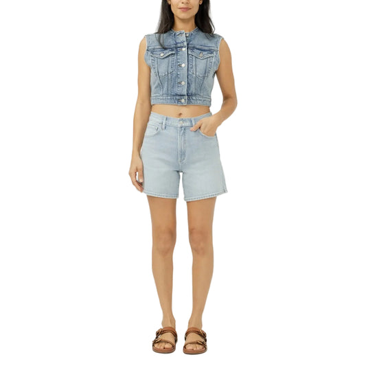 Silver Women's Cropped Vest - Wanderlust