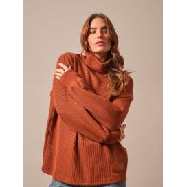 Kimes Womens Maren Sweater - Burnt Red