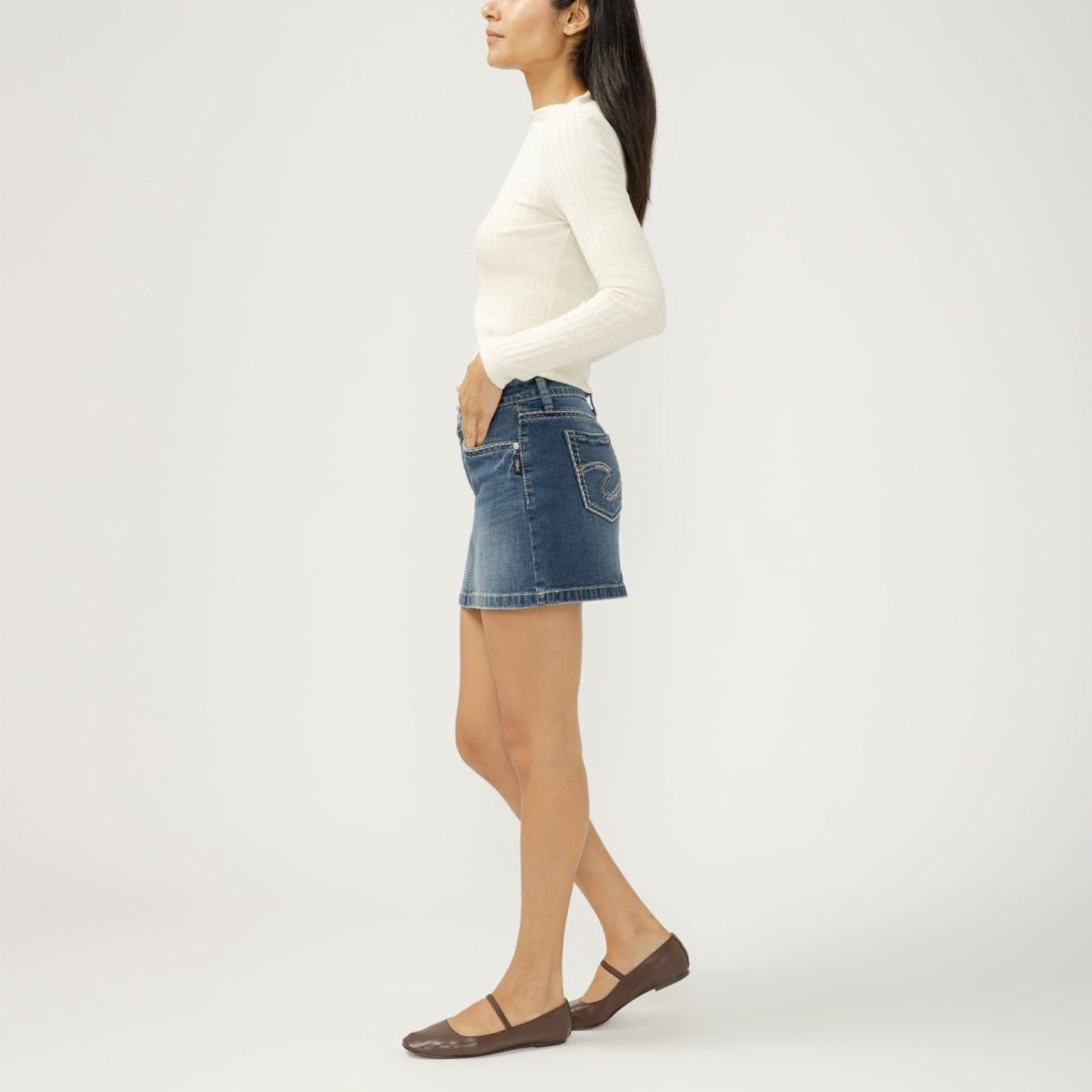 Silver Women's Elyse Mini Skirt- Corydon