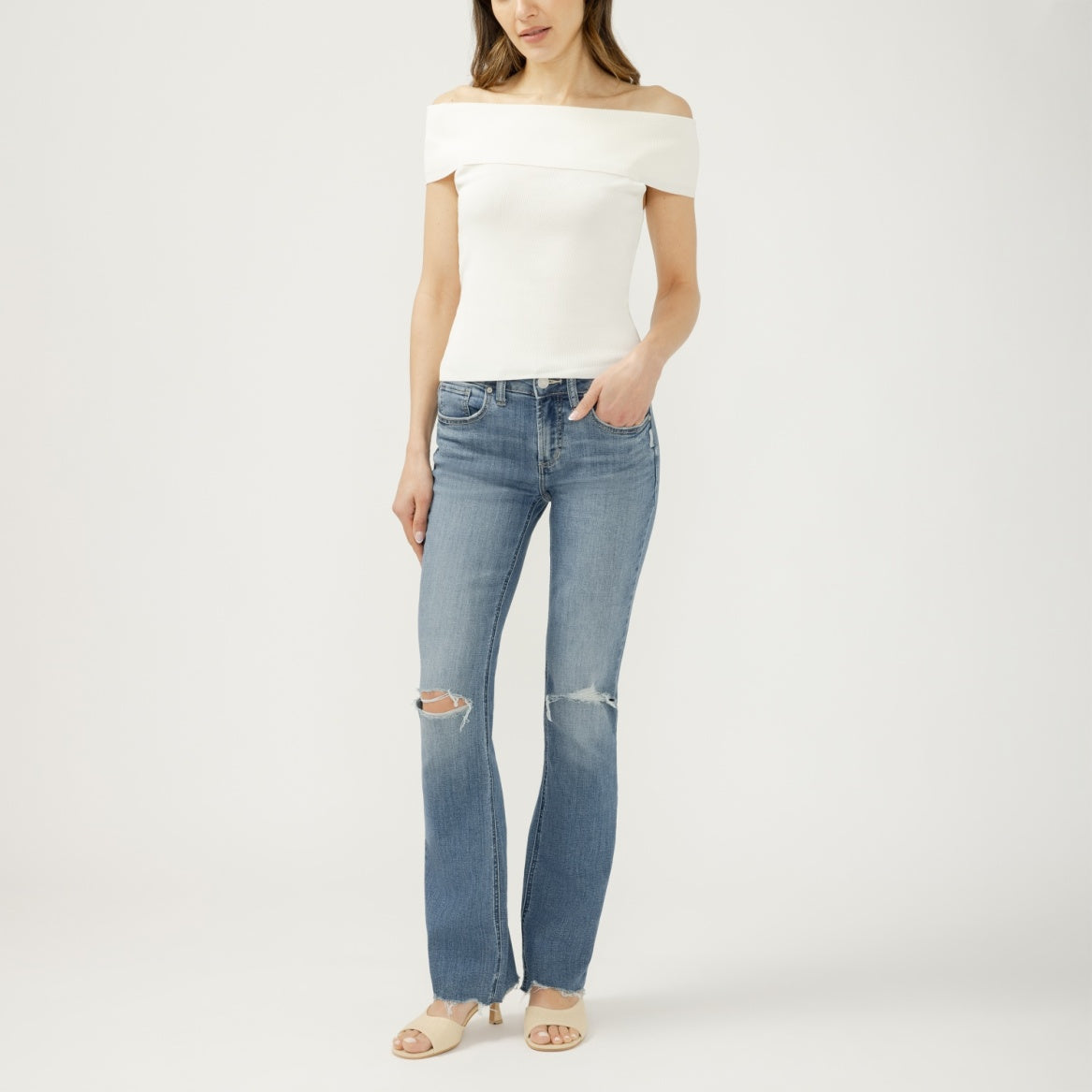 Silver Women's Suki Slim Boot Cut Jeans- Kickin It
