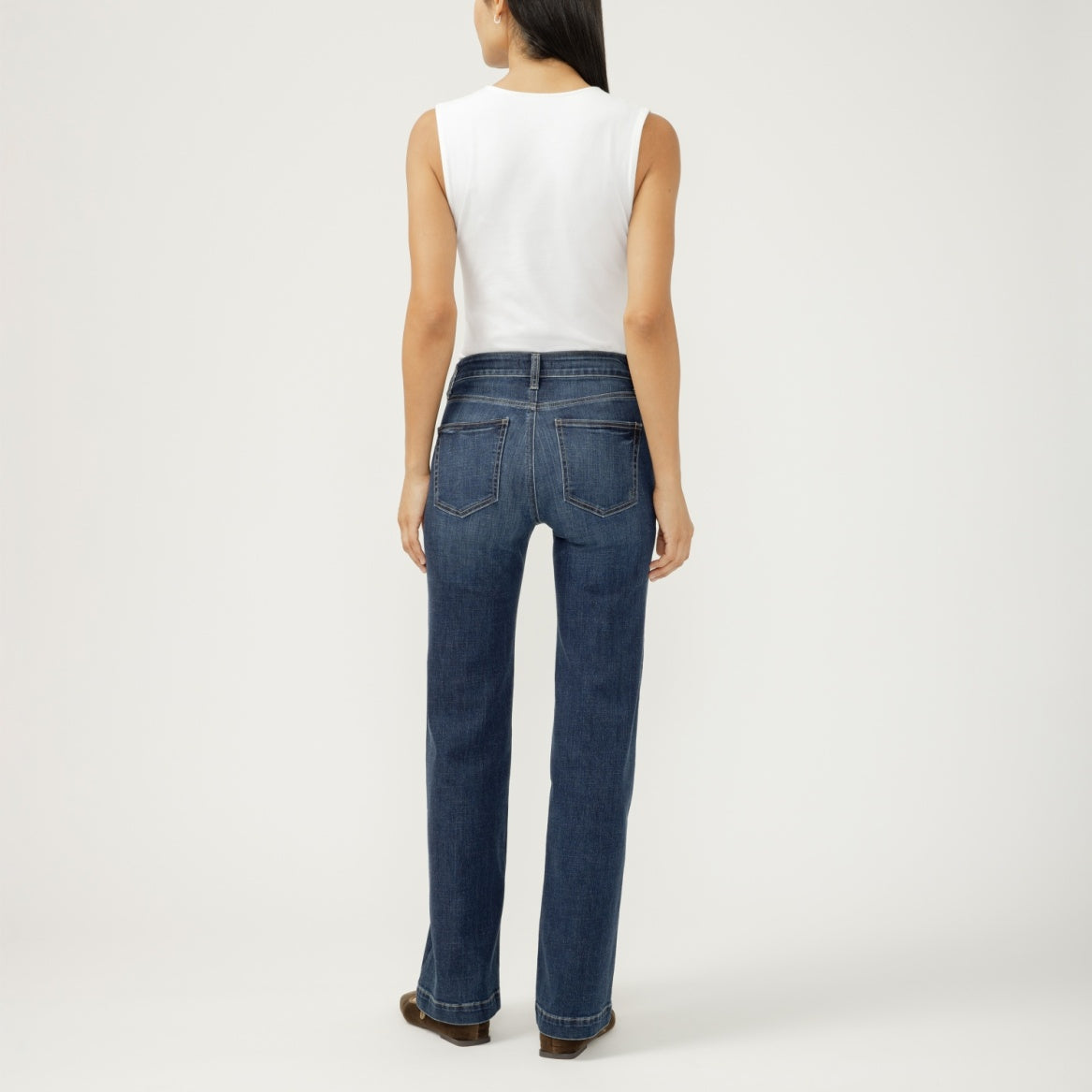 Silver Women's Avery  High Rise Stretch Trouser Jean - Dark Indigo