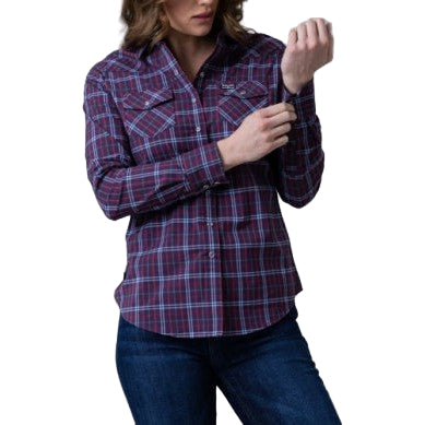 Kimes Women's Lucas Plaid Long Sleeve Shirt - Multiple Colours