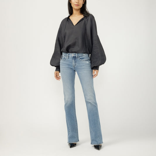 Silver Women's Suki Bootcut Midrise Jeans- Haze
