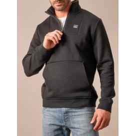 Kimes Mens Doncast 1/4 Zip LS Pullover - Black