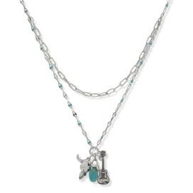 Jewelry Group Lainey Wilson Skull Guitar Stone Necklace