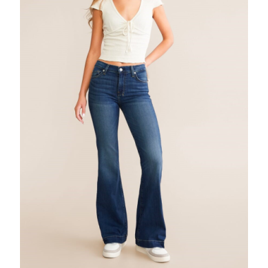 7 For All Man Kind Women's Dojo 36" Jeans- Medium Melrose
