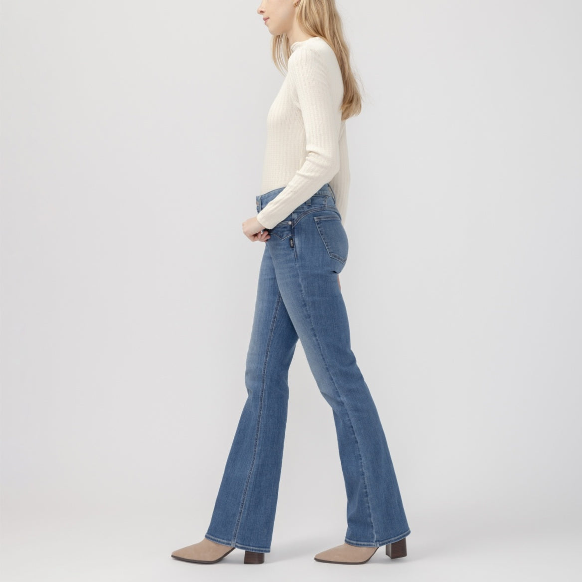 Silver Women's Elyse Bootcut Jeans- Freeport