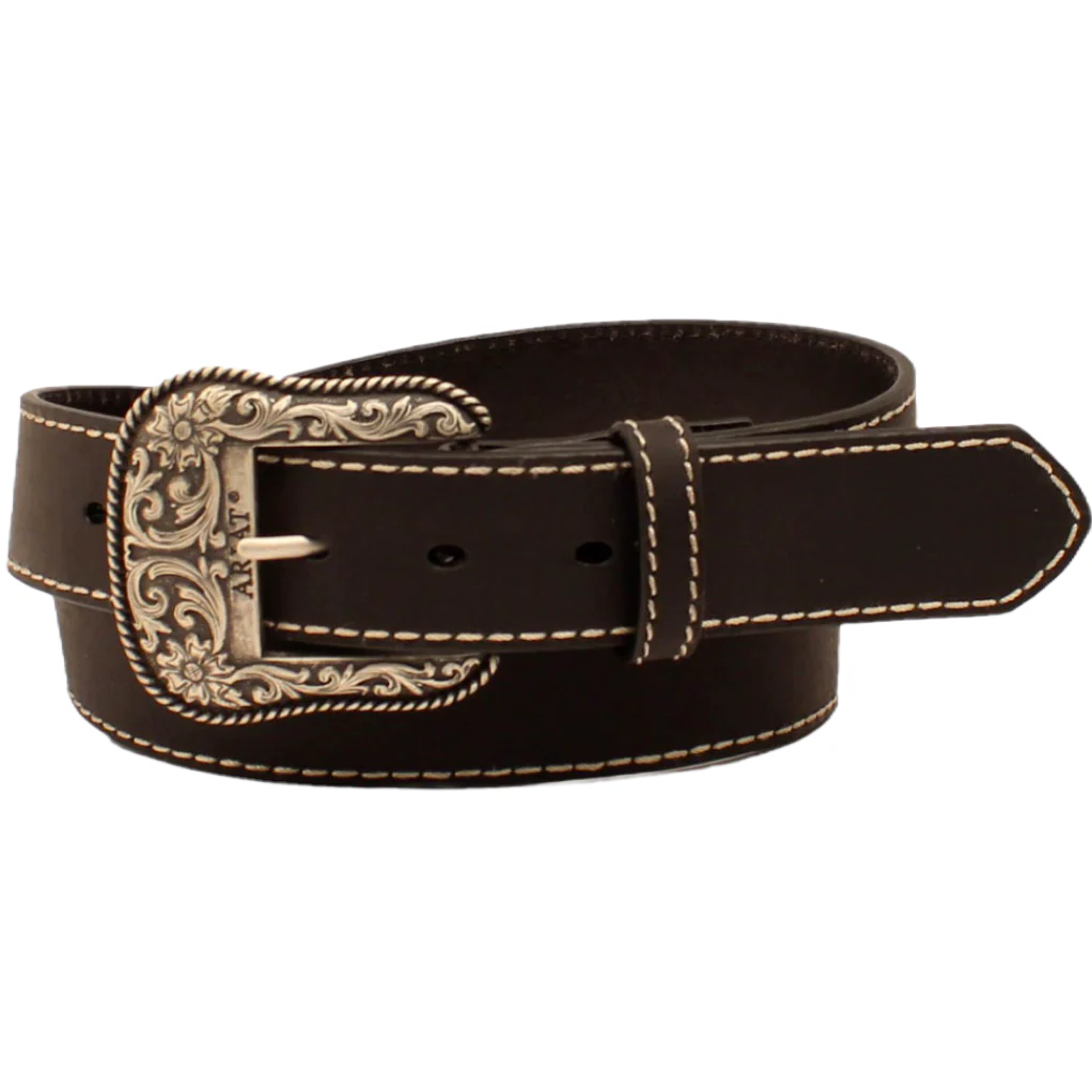 Ariat Women's Heavy Stitched Edge Belt - Black