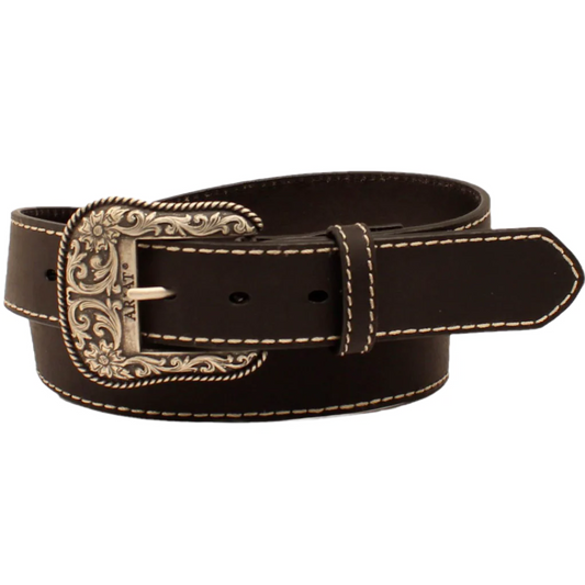Ariat Women's Heavy Stitched Edge Belt - Black