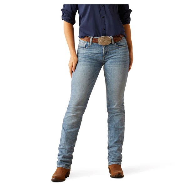 Ariat Women's Perfect Rise Yara Straight Leg Jean- Oklahoma