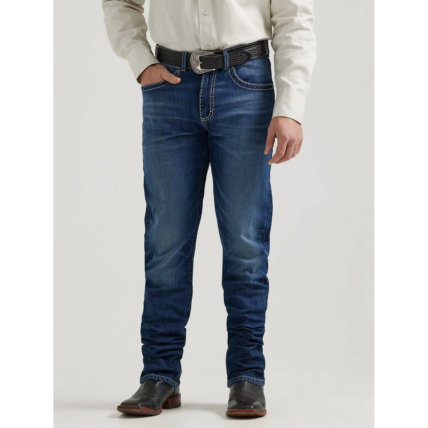 Wrangler Men's Rock 47 Slim Straight Jeans