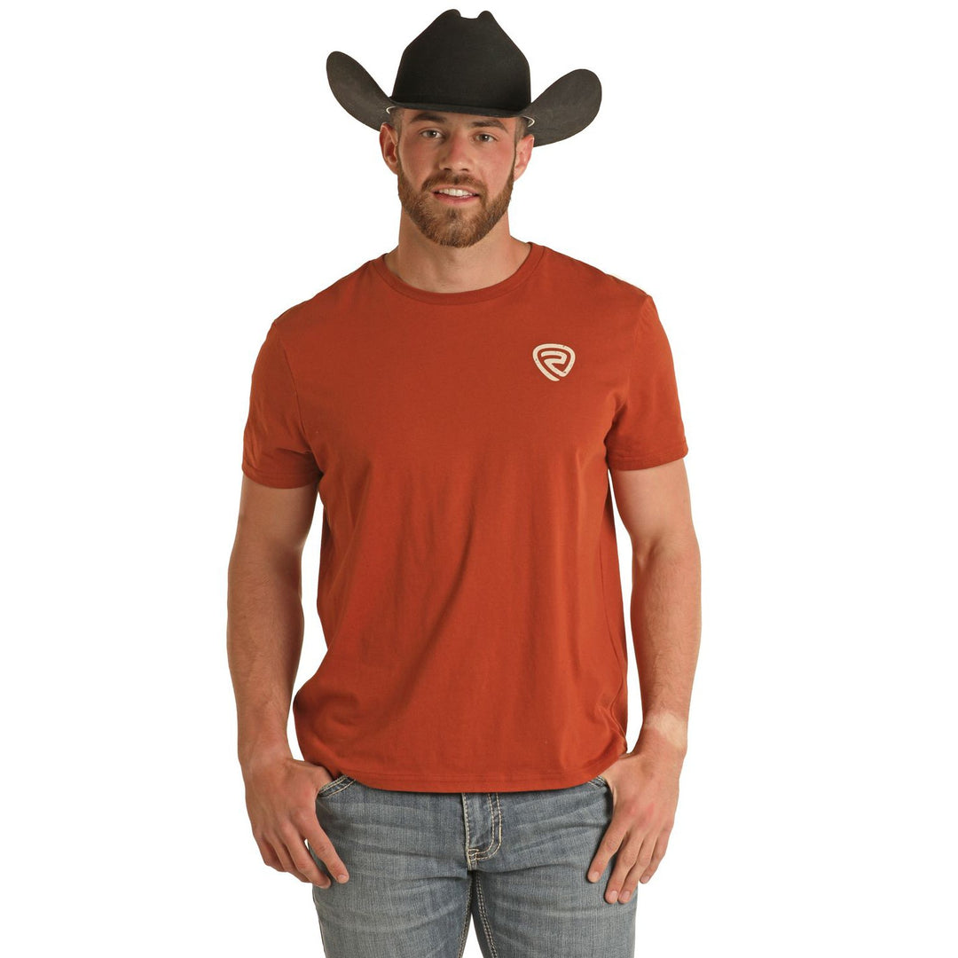 Rock &amp; Roll Unisex Graphic Tee - Rust