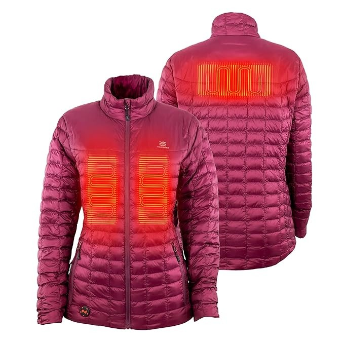 **Fieldsheer Women's Back Country Heated Jacket - Burgundy