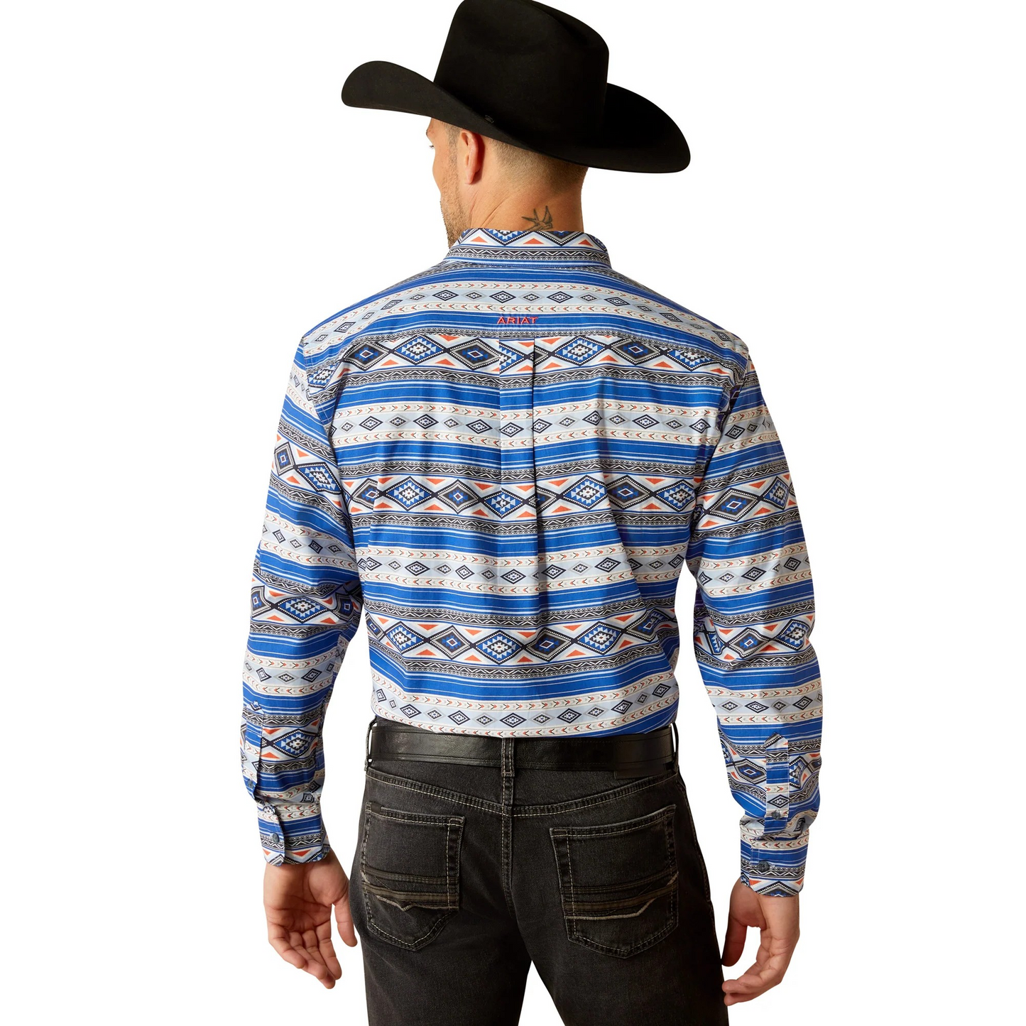 Ariat Men's Ryder Classic Fit Long Sleeve Shirt - Royal Blue