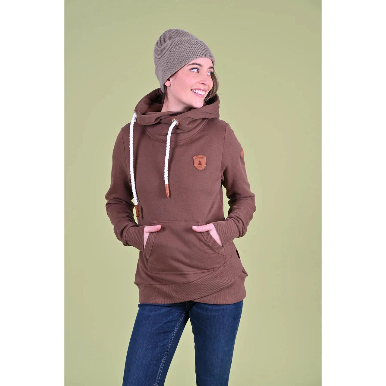 Wanakome Artia Hoodie-Mahogony