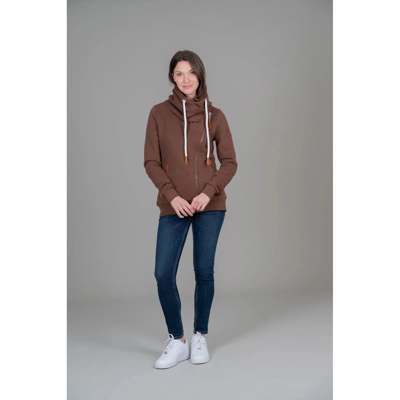 Wanakome Heista Full Zip-Mahogany