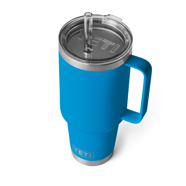 Yeti Rambler 1L Straw Mug - Big Blue Wave