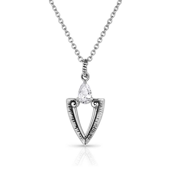 Montana Silversmith Guided Purpose Crystal Arrowhead Necklace
